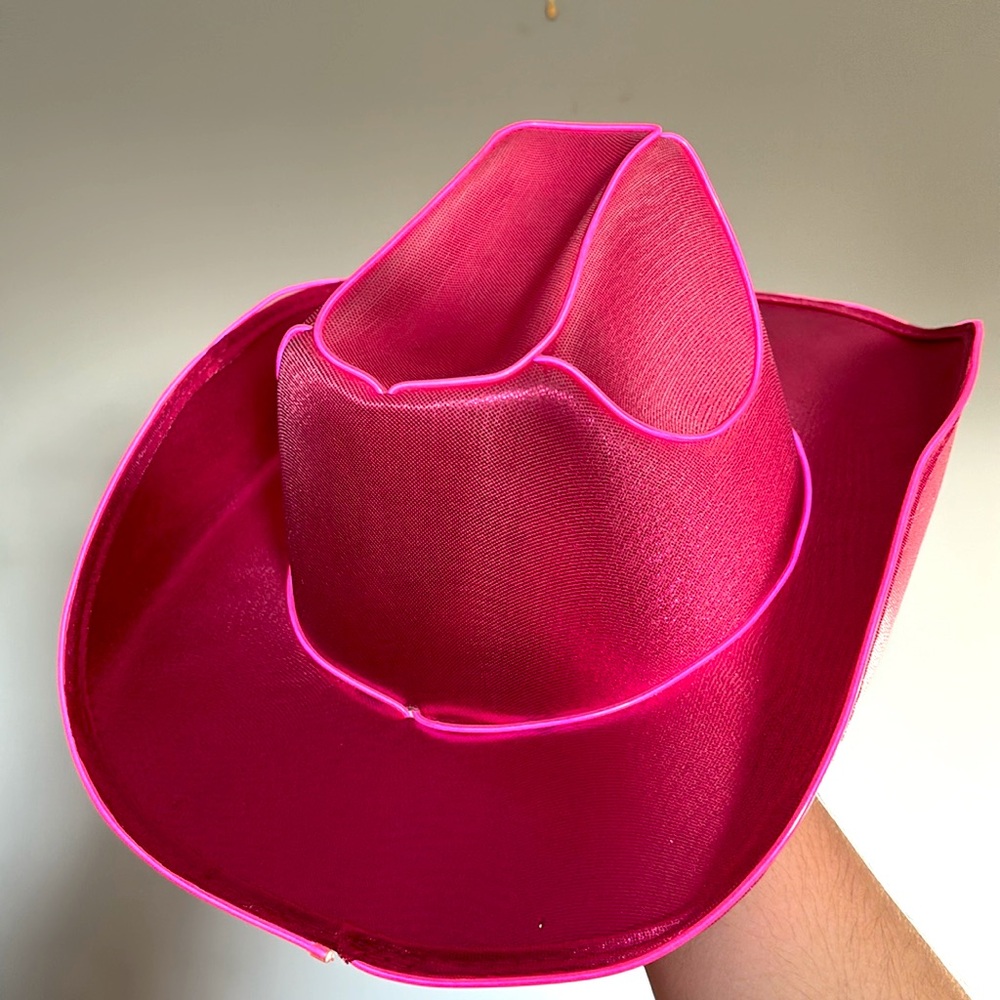 Pink Light Up Cowboy Hat